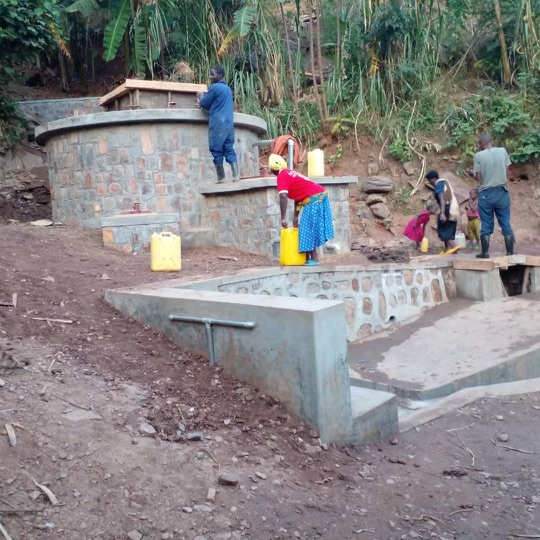 Pictured is the head tank that was constructed for the Rubona Water Project #PurdueDayofGiving #EWBPurdue