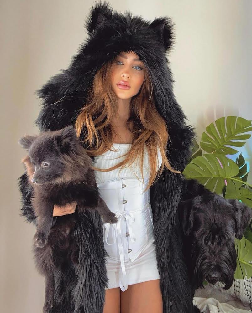 BUYbyeBUY Sale - Hear the Howl of discounts up to 60% off 🐾 Catch Your Style Before It Prowls Away—Last Chance Styles at Unbelievable Prices! Prowl the Sale SpiritHoods.com 📸 @mmiiadio 😻 Black #Wolf Classic Faux Fur #SpiritHoods Coat