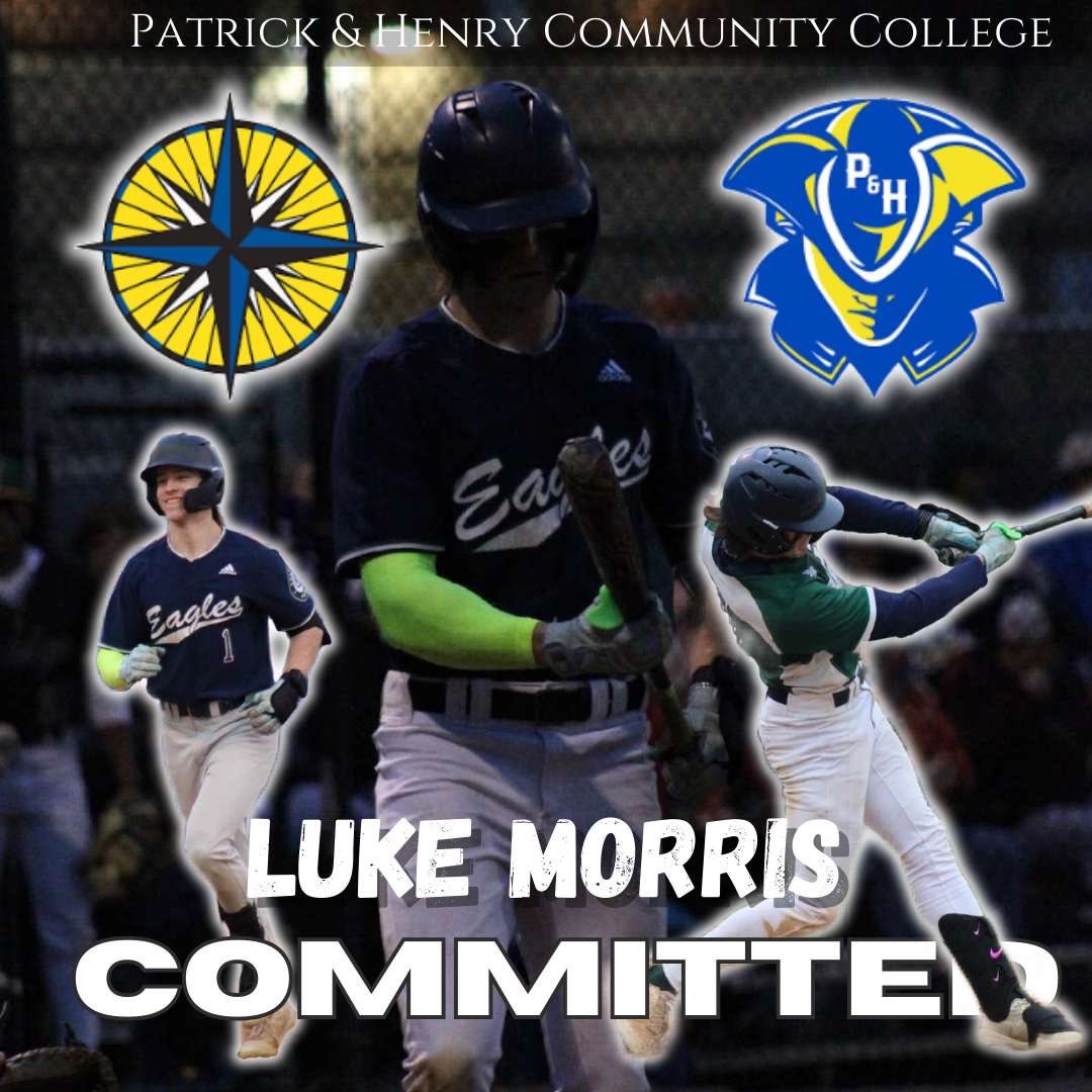 Luke Morris (@lukemorrisbase) on Twitter photo I am blessed to announce my commitment to Patrick & Henry! I want to thank all of my family, friends , and coaches who helped me along my journey. #PHamily <a href="/PHCC_Baseball/">P&HCC Baseball</a> I am blessed to announce my commitment to Patrick & Henry! I want to thank all of my family, friends , and coaches who helped me along my journey. #PHamily <a href="/PHCC_Baseball/">P&HCC Baseball</a>