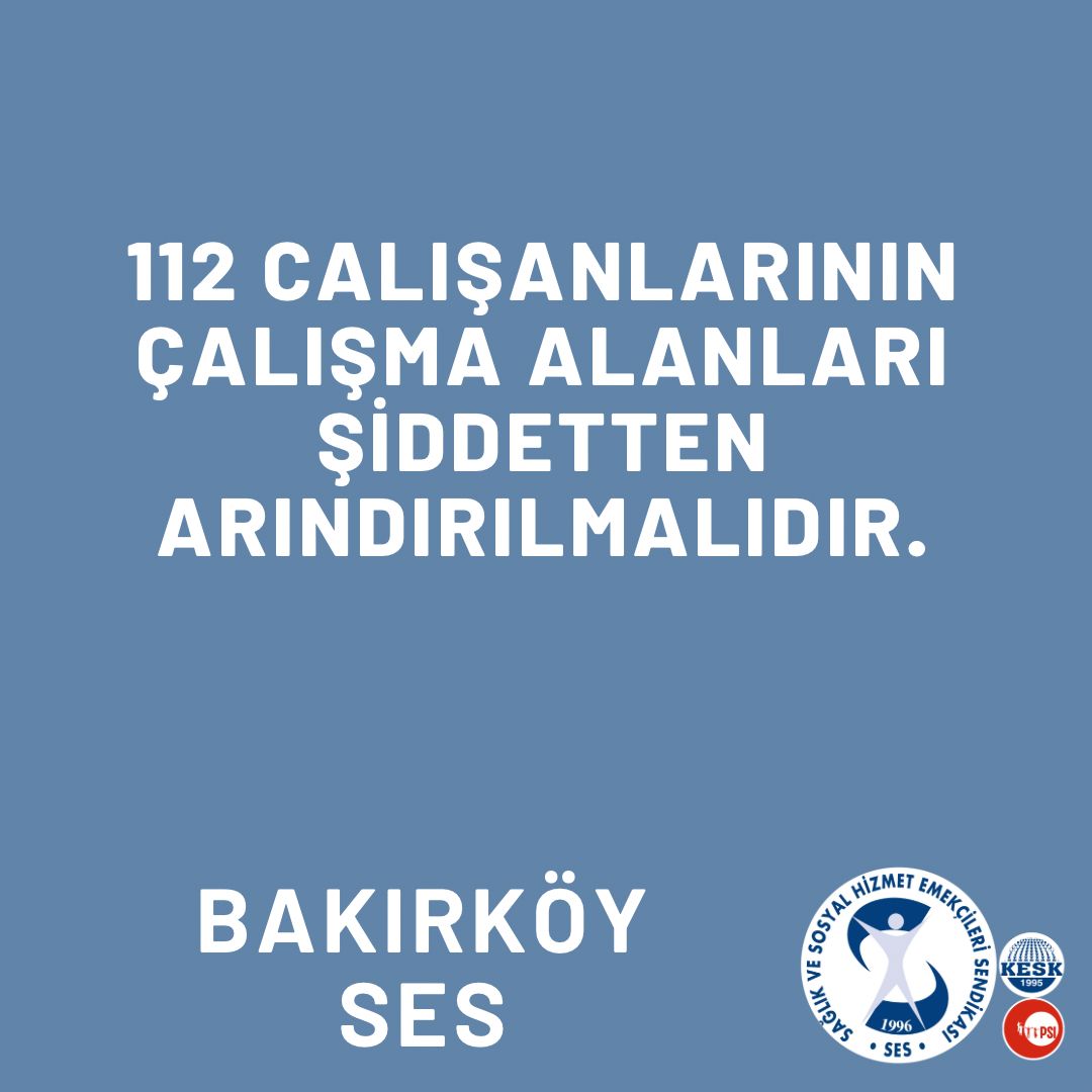 Sağlık emekçilerine SES verelim.#112AlarmVeriyor