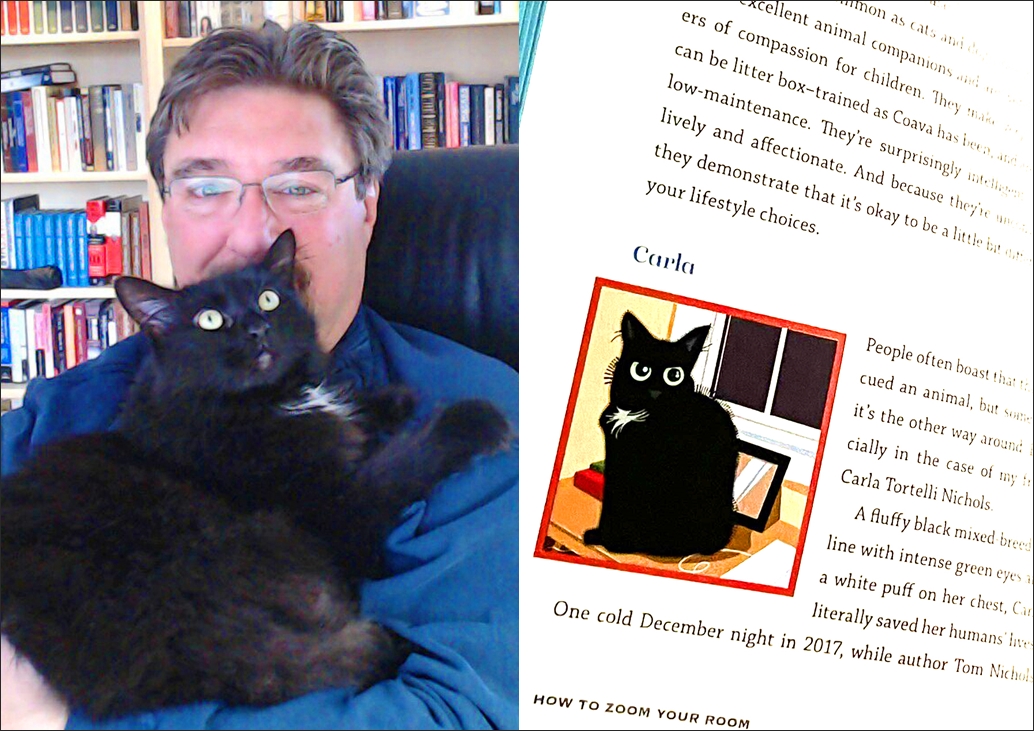 Sad News: my friend Carla Tortelli Nichols has died. She lived with @RadioFreeTom and his wife Lynn. I wrote about Carla in the Room Rater book and how she saved Tom's life when his house caught on fire. She was a very good girl and I will miss her. 💔💔💔💔