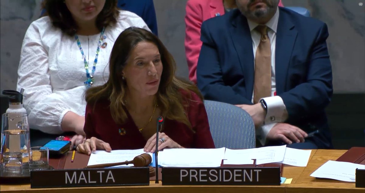 [1/2] Today, at the #UNSC briefing on the Great Lakes, #Malta strongly advocated for women’s participation in regional mediation processes. #UNSCMTPres 🇲🇹 @MFETMalta 🇲🇹 @MaltaGov 🇲🇹 @UN 🇺🇳