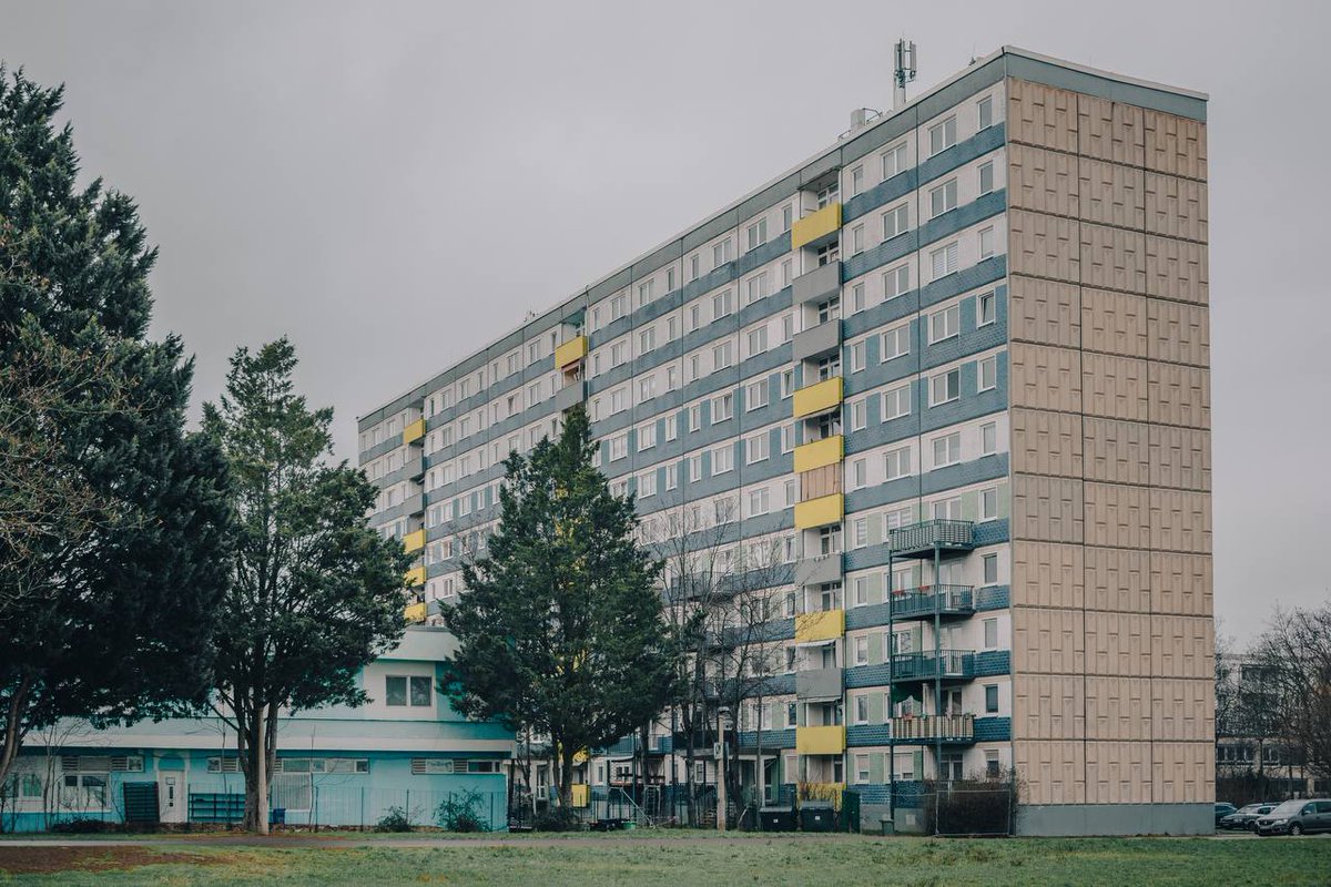 Plattenbau in Halle-Neustadt