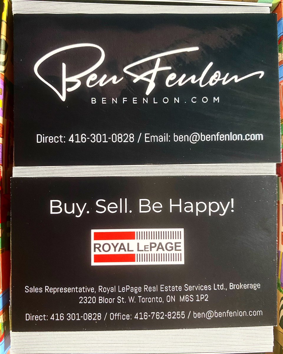 2000 new #BusinessCards just arrived from #VistaPrint!  A little over $205.00 👍

#TorontoRealEstate #RoyalLePage #Toronto #TorontoHomes #TorontoCondos #TorontoRealtor #TorontoRealtors #HelpingYouIsWhatWeDo! #RoyalLePageToronto.com 

#BuySellBeHappy! 😊 

BenSellsToronto.com