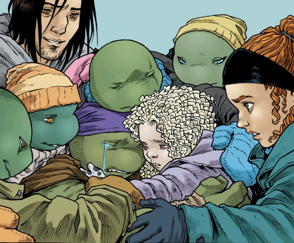 I've been reading, loving, and leaving with TMNT IDW run for almost 10 years, and my day was blessed with the amazing ending @mooncalfe1 gave us today! Growing up with this run, I've learned A LOT about love, honor, sacrifice, making mistakes, having faith... and family.