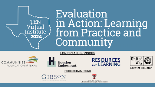 RFLhq's tweet photo. Excited to sponsor Texas Evaluation Network's Virtual Institute! At RFL, we’re all about fostering learning from practice &amp; community. https://t.co/83s1WPEVQL