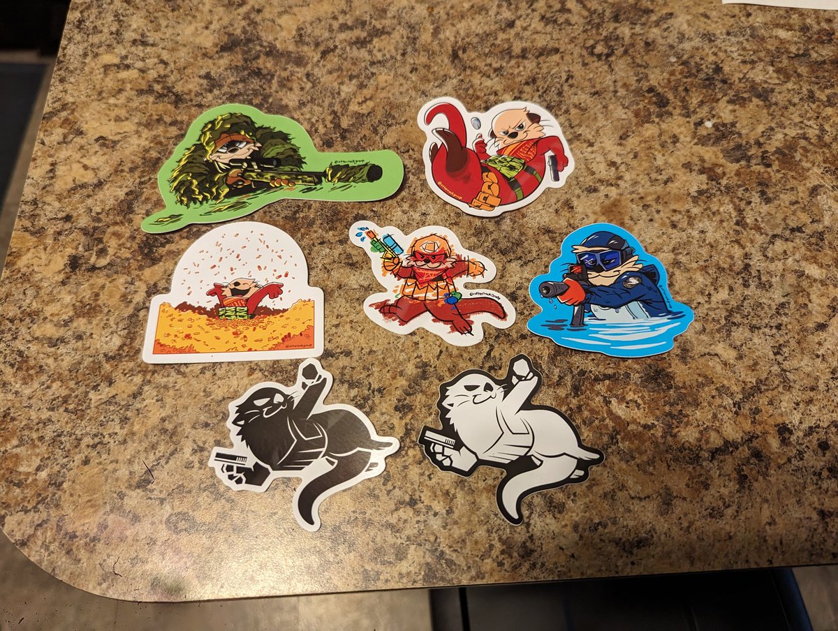 My stickers came in! :D You can support these fine folks at otterrockgroup.bigcartel.com