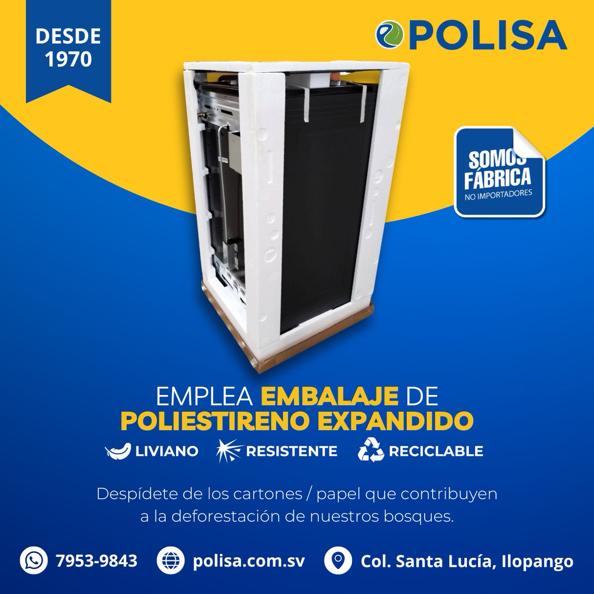 ¡Reduce los costos en tu #CadenadeSuministro con nuestro embalaje de #PoliestirenoExpandido! 😎
 
 ✅Nuestro embalaje ofrece una solución ligera, resistente y fácil de manejar, garantizando que tus productos lleguen intactos a su destino final.

¡Cotiza ahora!