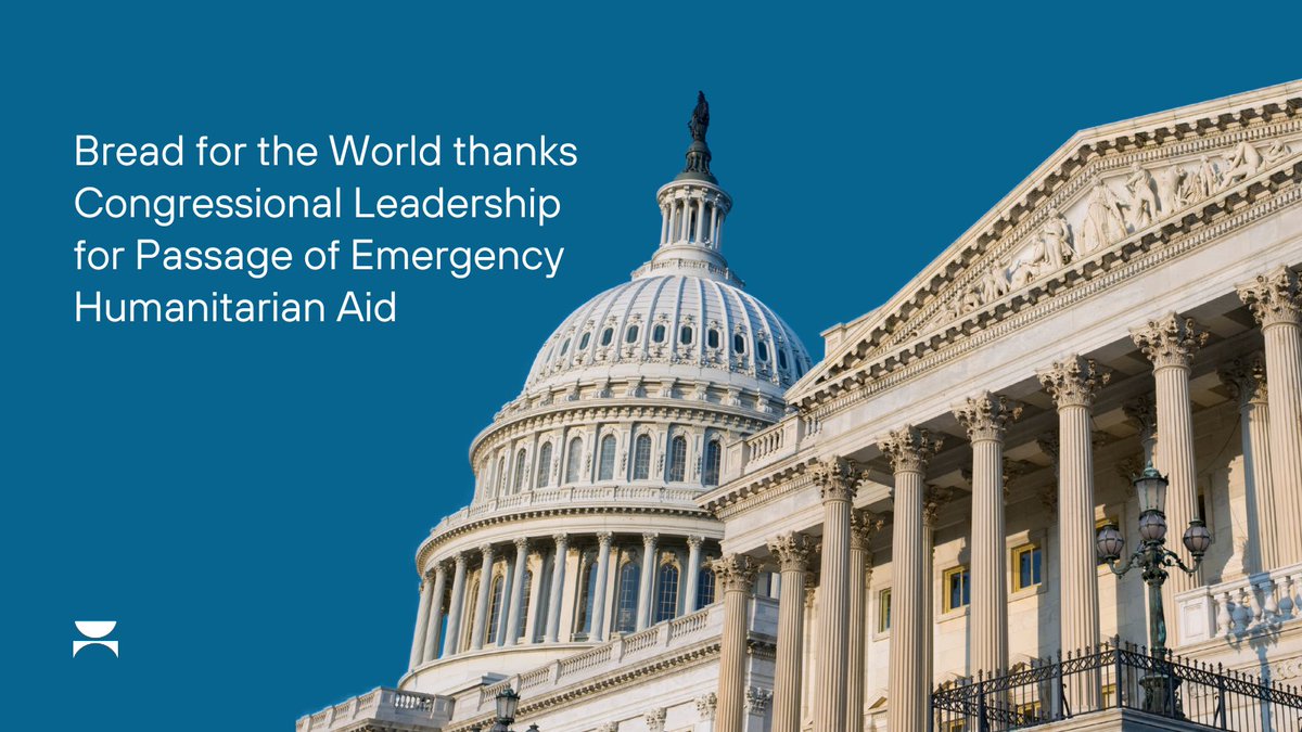 The House and Senate have passed more than $9 billion in emergency humanitarian aid. This aid will provide critical relief to tens of millions of people facing severe malnutrition and famine. Read our statement here: bread.org/article/bread-…