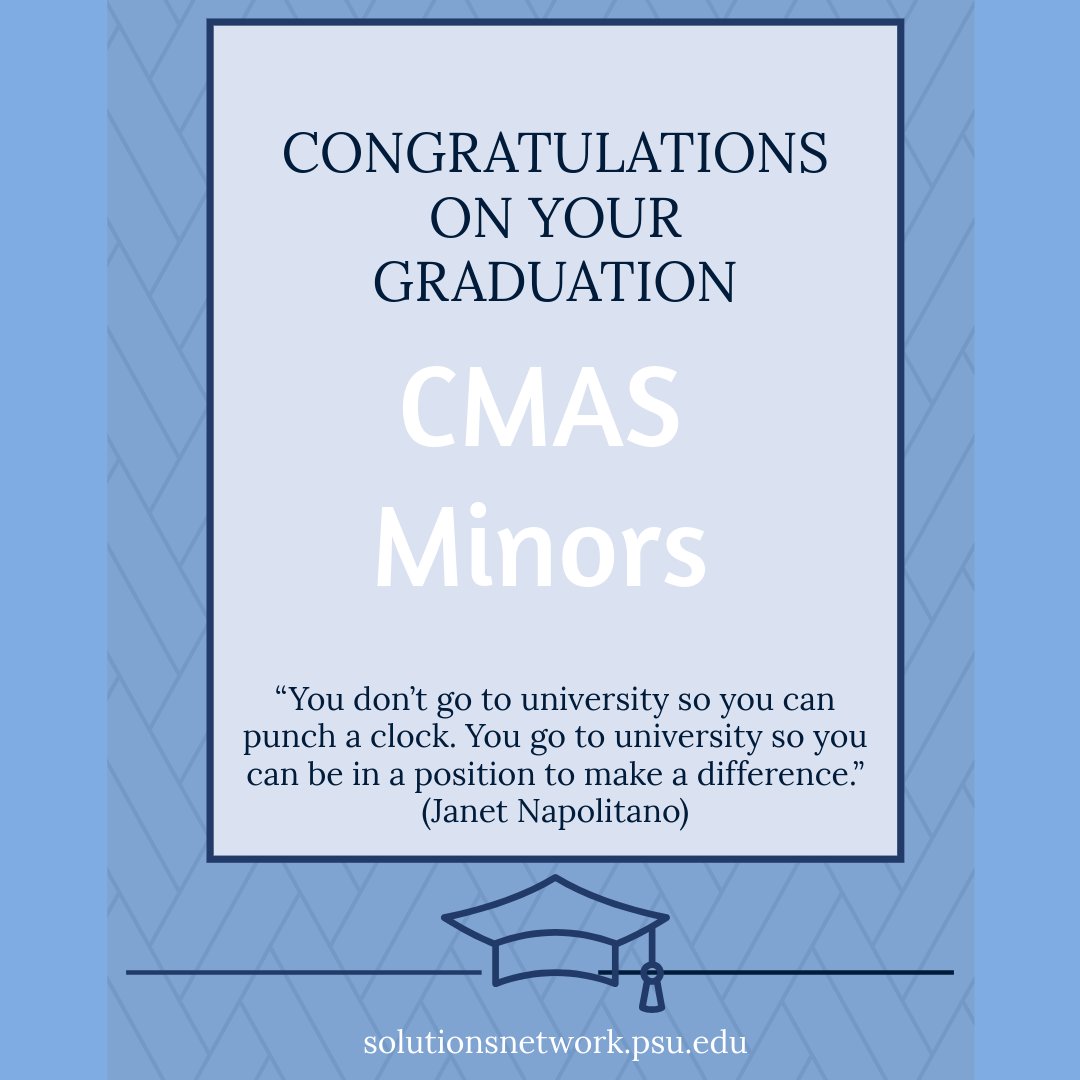 CONGRATULATIONS to our Child Maltreatment and Advocacy Studies minors who will be graduating this weekend with majors in ten different programs!  @psunursing @PSULiberalArts  @PSUPsychology  @PennStateBBH  @pennstatehhd @PSUBellisario  @PSU_CollegeOfEd  @PSUecosystems