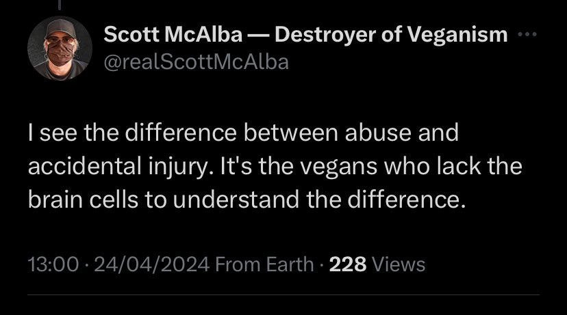 @realScottMcAlba @vivacampaigns @sleafordmods reduce both intentional and unintentional harm to animals, striving for a more compassionate and sustainable way of living 

As a wise & compassionate man once said:

“I see the difference between abuse and accidental injury” 😀🌱