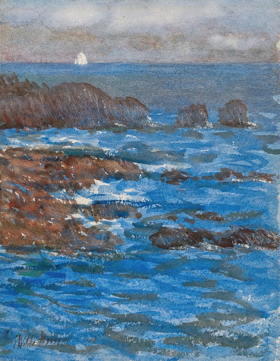 Cliffs and Sea, Appeldore by Childe Hassam, 1903.
#seascape #ocean #coast #sea