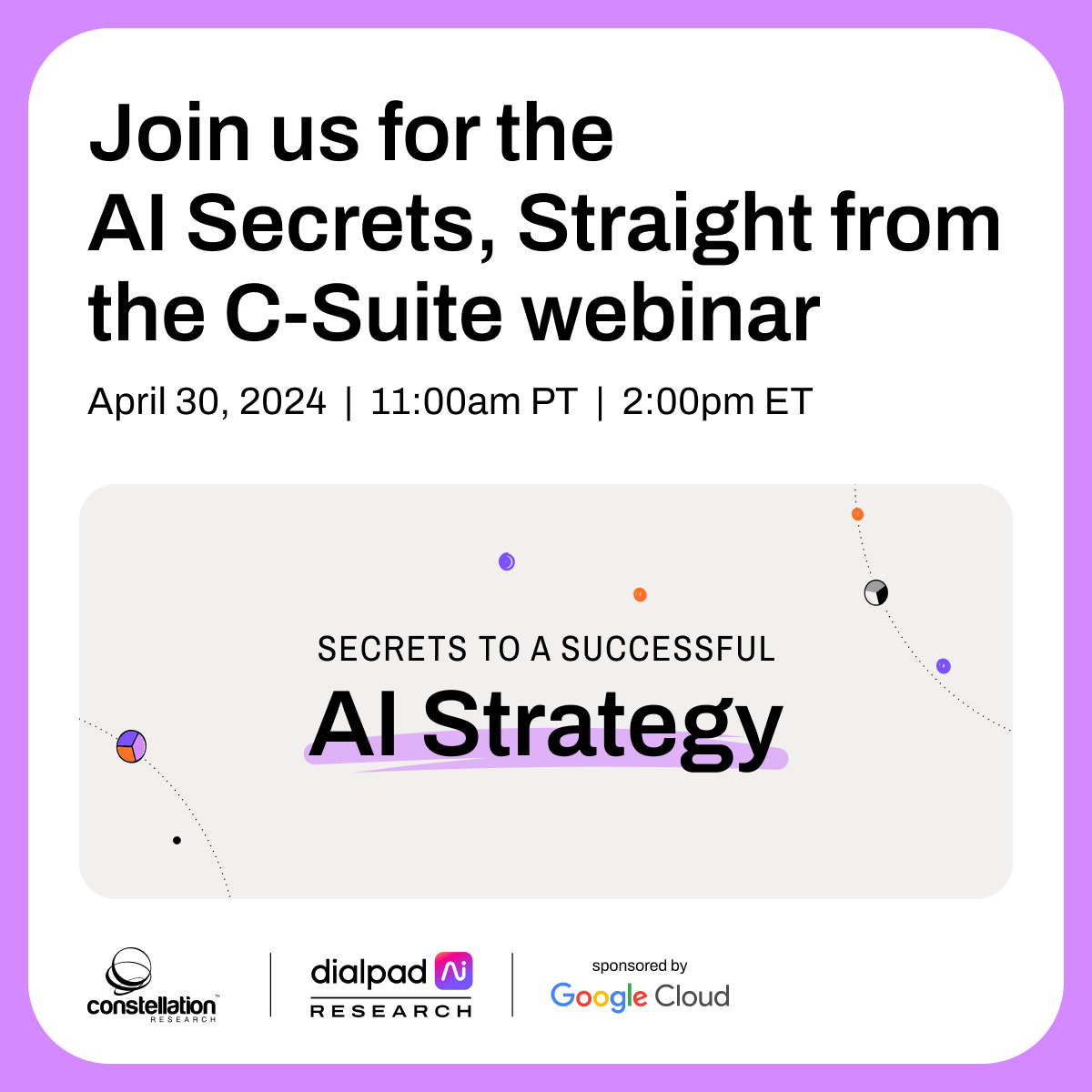 ✔️ Sign up for our upcoming webinar, if you haven’t already. We’ll be spilling secrets about AI directly from the C-Suite! Don't keep the C-Suite waiting, join us now: bit.ly/3UbnRPJ