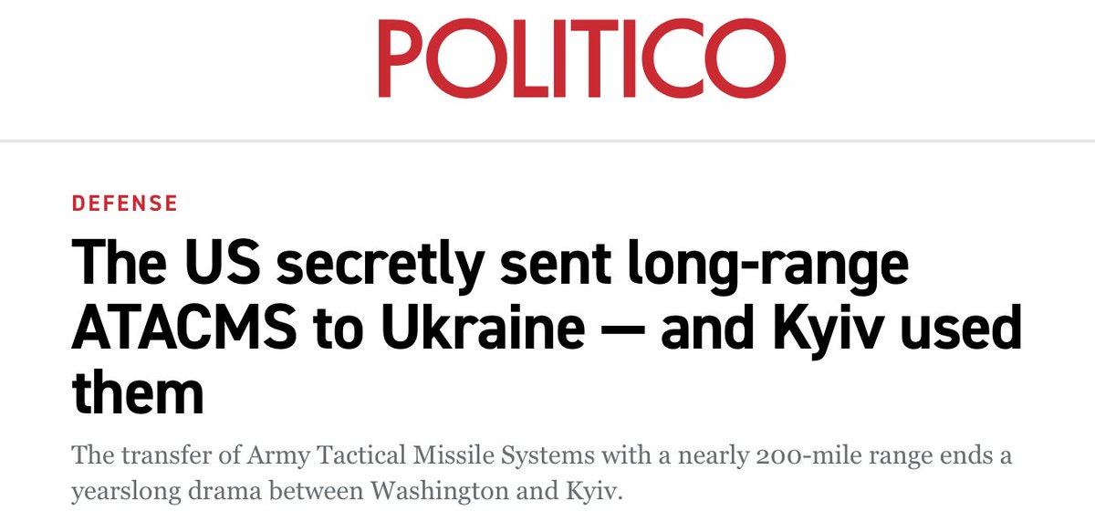And, believe it or not, the sky did not fall on Earth, there was no "WW3," no boiling seas, no 40 years of darkness, no earthquakes, no volcanos, no mass hysteria, and no cats and dogs living together. 

What happened was Ukraine, as a result of a precise ATACMS strike, wiping