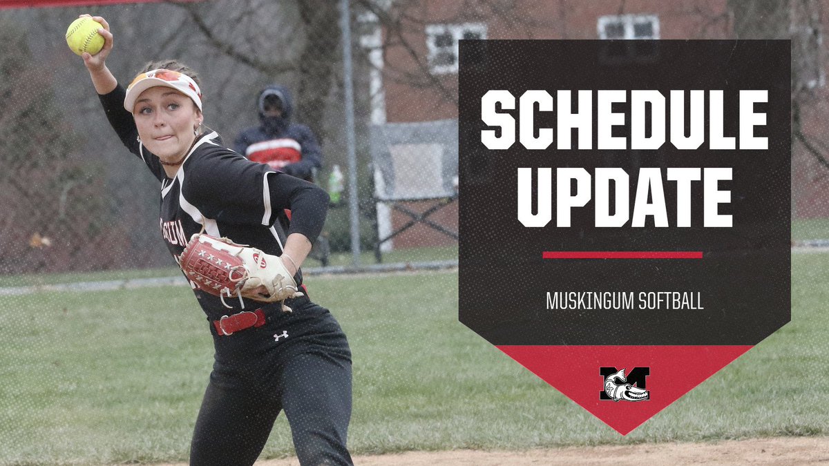 🚨Schedule Update🚨 The @MuskingumUnivSB home DH vs. Ohio Wesleyan scheduled for today has been postponed. The new game date/time is TBA. @OWUSport @OHAthleticConf @WHIZscores @brandonhannahs @AVCSCORES @Orbit907Sports