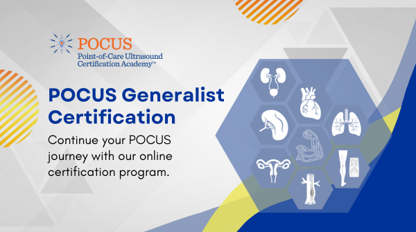 The POCUS Generalist Certification documents expertise in the set of 8 #POCUS clinical areas most relevant for healthcare professionals specializing in family medicine, primary care or general practice. Check out this brief Q&A to learn more 👉 bit.ly/49SW4rZ