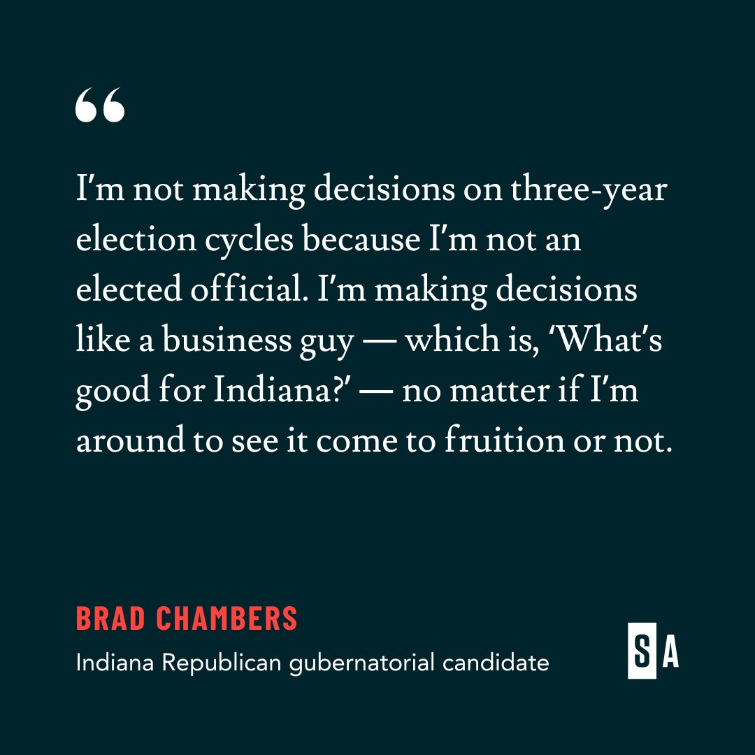 .@ChambersforIN remains steadfast in defending the project as a needed asset to compete with other states for major projects and asserts #Indiana needs more of that kind of leadership.
