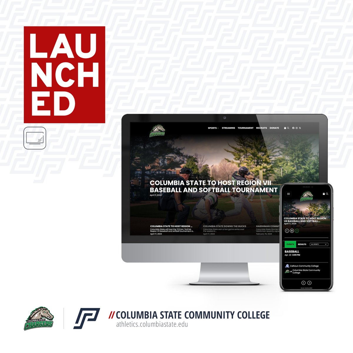 🚀 Launched! Check out the new site for @CStateSports at athletics.columbiastate.edu.