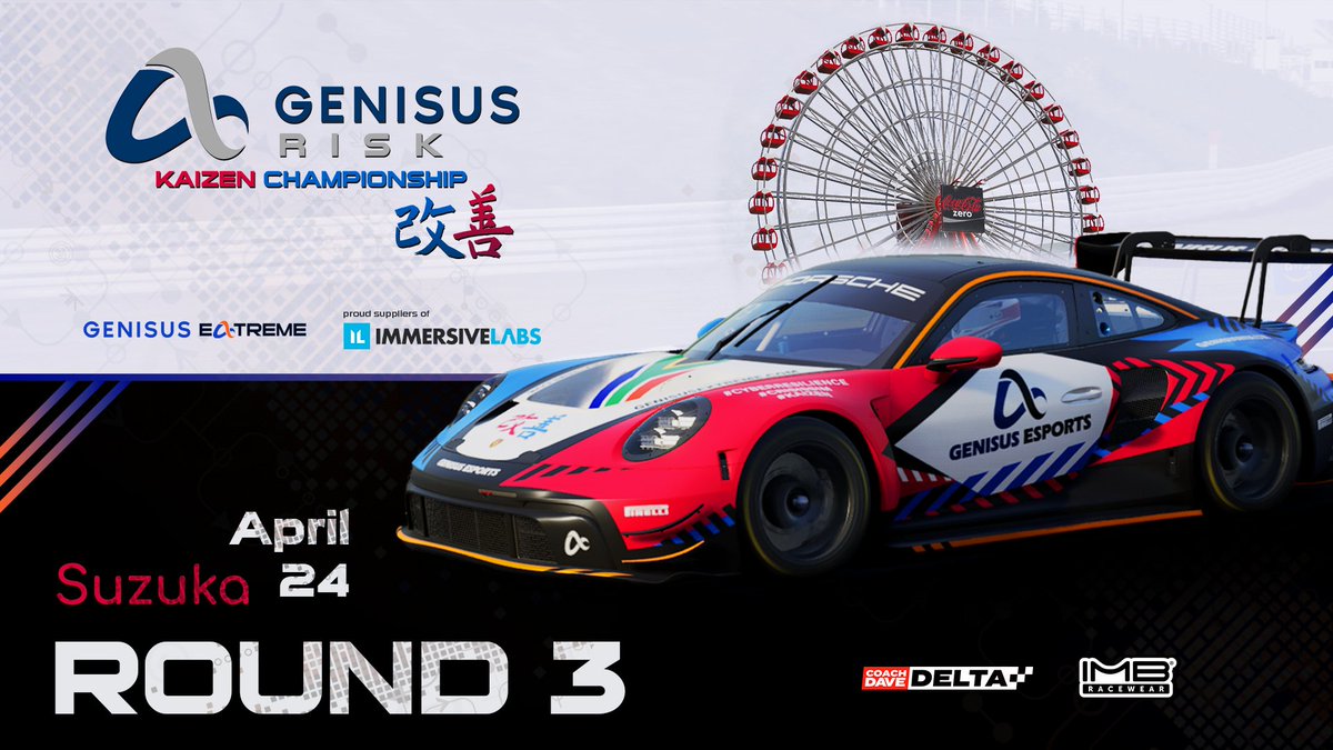 Buckle up, race fans! Round 3 of the Genisus Risk Kaizen Championship Season 3 is here at Suzuka Circuit. Get ready for thrilling action as drivers push limits on this challenging track. 🔴 zurl.co/k99J ⏰ 20:25 SAST #GenisusRisk #CyberResilience #CrisisSim #Kaizen