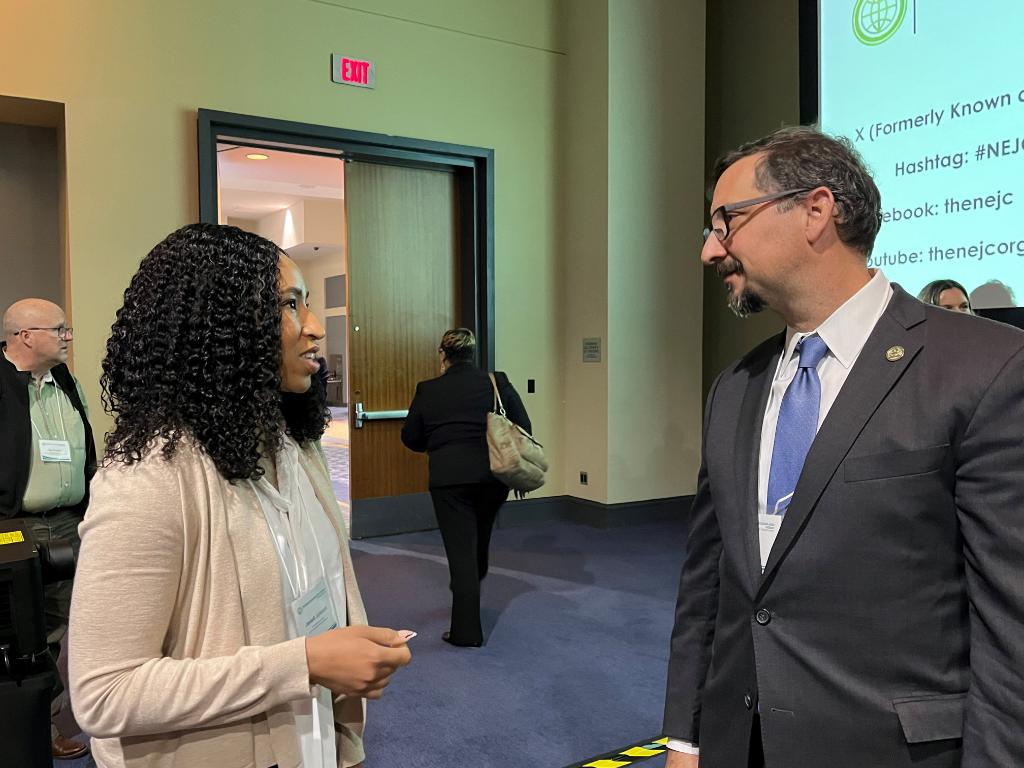 EPAregion3's tweet photo. Engage, align, deliver!

Our Regional Administrator Adam Ortiz engaged in a panel at @NEJC2024 to align the work @EPA is doing with stakeholders to deliver on our promise of #EnvironmentalJustice.

#NEJC2024 https://t.co/QBnWwCst8o