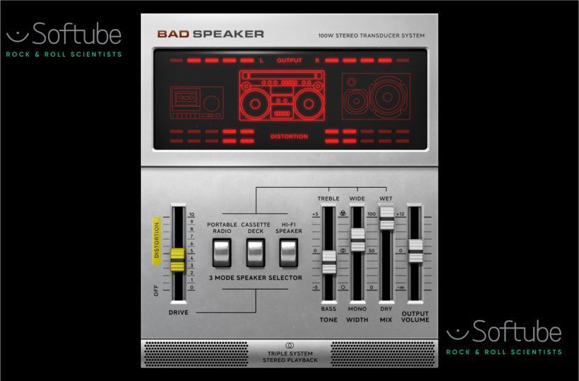 Softube introduces Bad Speaker, a sound design and distortion plugin compatible with Win & Mac. Benefit from a 68% discount until May 23rd.

🔗 softube.com/products/bad-s…

@SoftubeStudios