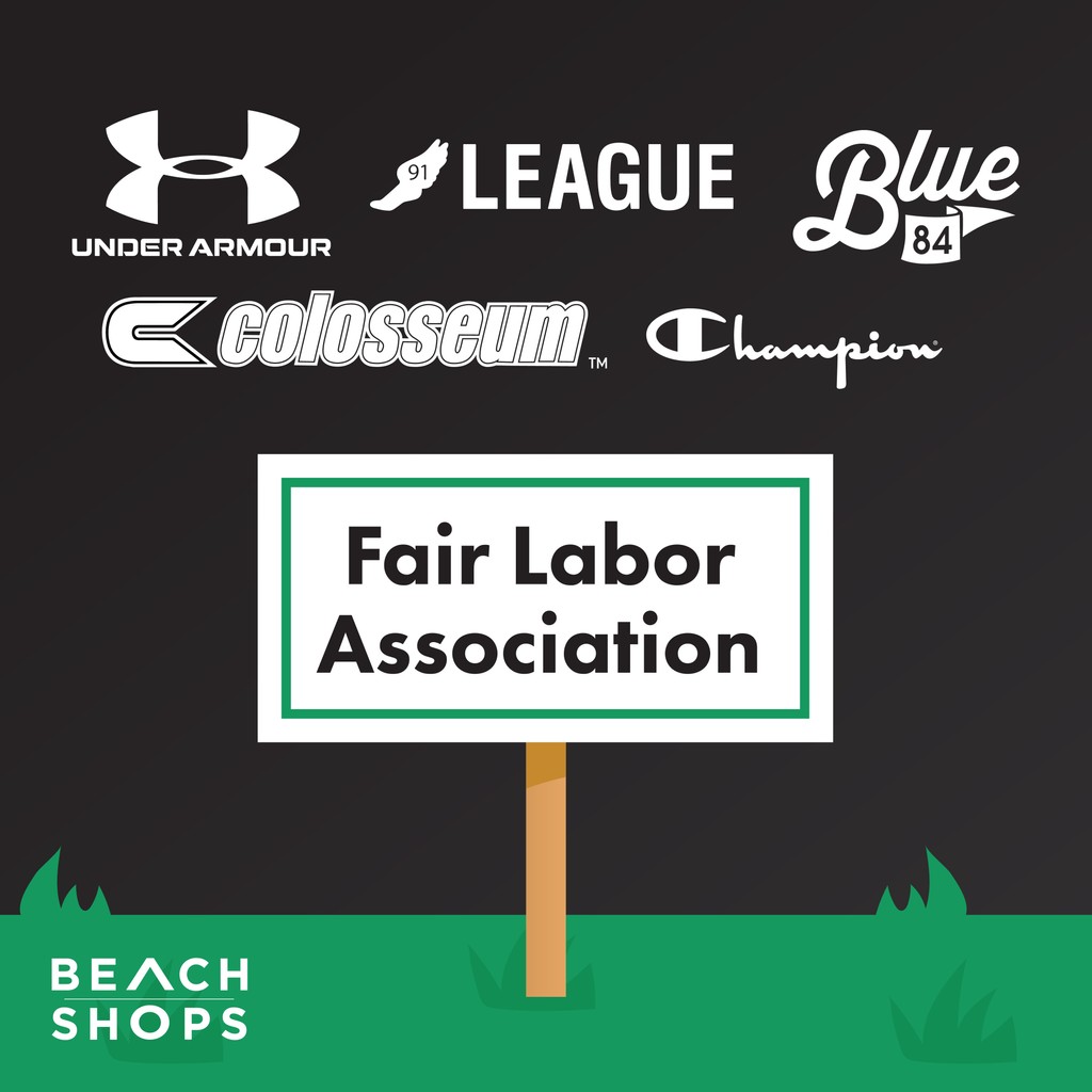 Beach Shops actively works towards contributing to the ethical fashion movement to create a brighter future for workers’ rights. The University Bookstore works with companies in compliance with the FLA’s Policies.

Check out some of our partners at the link in our bio.