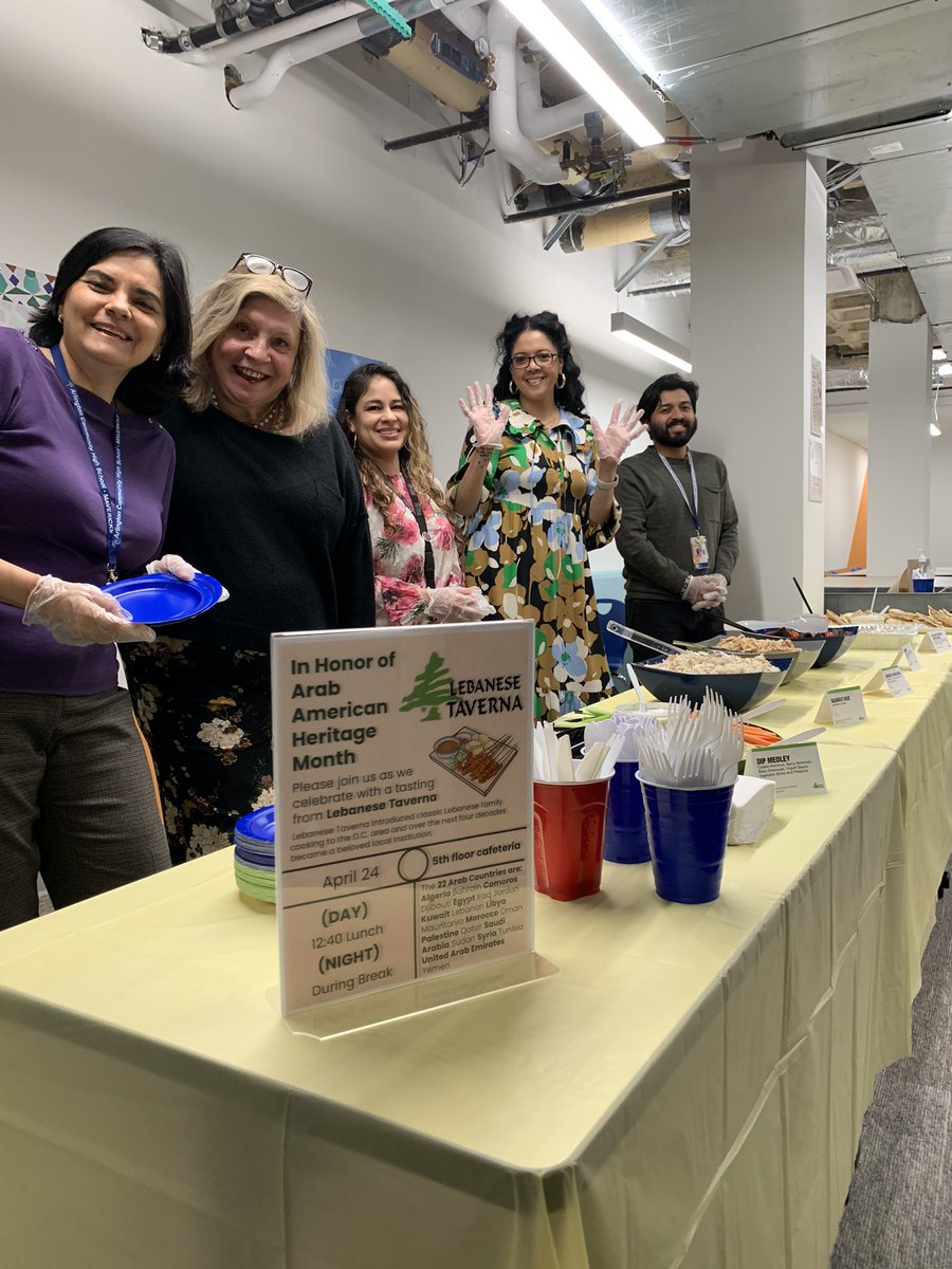 Celebrating Arab American Heritage Month with some tasty bites from Lebanese Taverna. Celebrating culture and building community. #ACHSPride
