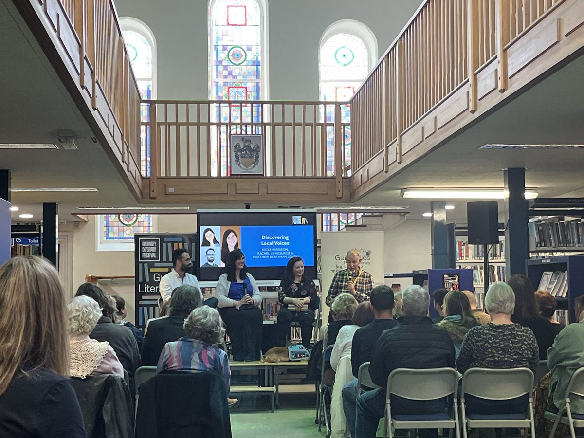 Great to hear from three local authors @RMLeMesurier, NK Harrison and @mleach51 about their individual experiences getting published  #GsyLitFest