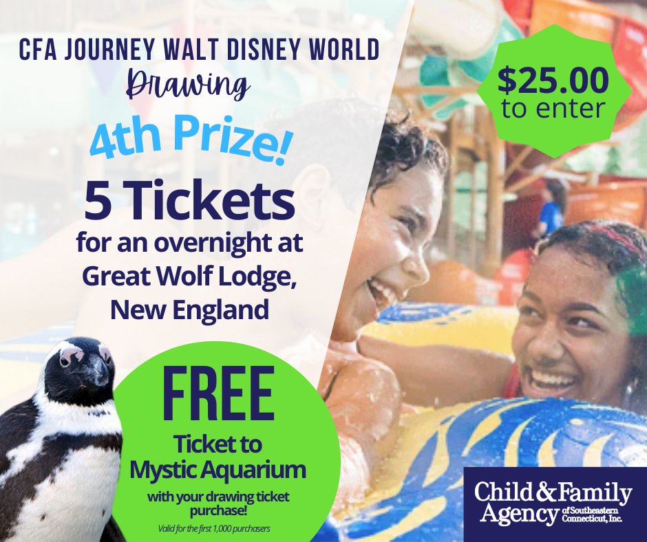 Attention thrill-seekers and family adventurers! $25.00 to enter &amp; your chance to have a howling good time at #GreatWolfLodge New England with an overnight stay for FIVE 🐺🐺🐺🐺🐺 (or one of six other prizes! ✨)

👉 trellis.org/cfa-journey