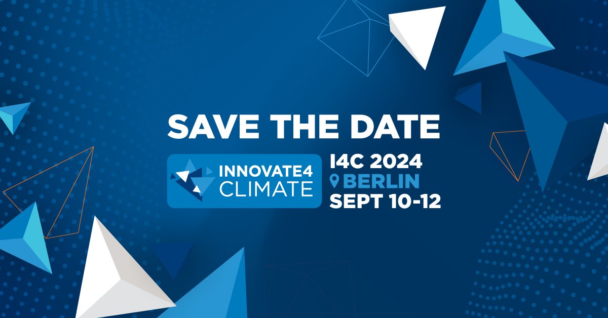 SAVE THE DATE: We will be hosting #Innovate4Climate in Berlin on September 10-12, 2024! Sign up for program updates: wrld.bg/NSWV50RmtkR