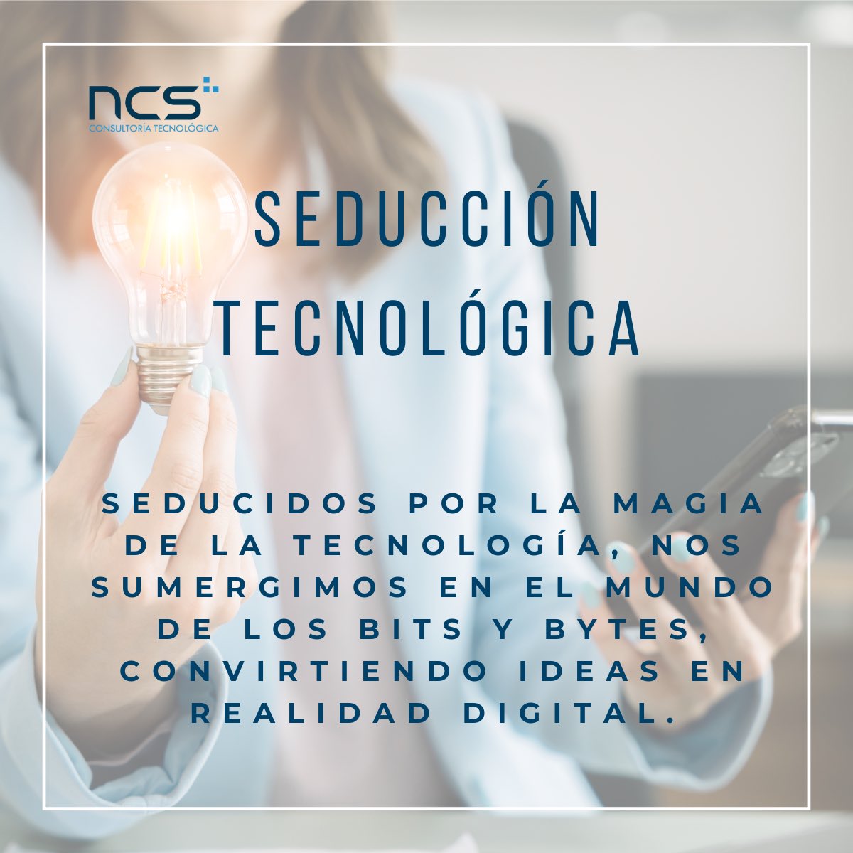 NCSSpain's tweet photo. La tecnología nos seduce con su poder, ofreciéndonos herramientas para dar vida digital a tus ideas. 
contamos con profesionales cualificados y 28 años de experiencia para liderar la #transformacióndigital de tu empresa y elevarla a otro nivel. 
#Desarrolloamedida https://t.co/ZOpuvYR64F