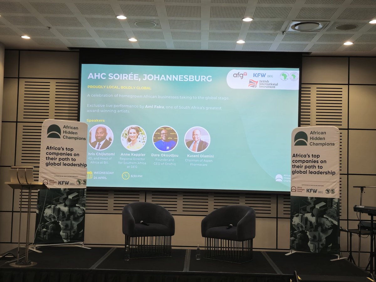 Attending <a href="/AfricaForesight/">Africa Foresight Group</a>'s flagship #AHC Soirée in Johannesburg, South Africa under the theme, "Proudly Local, Boldly Global"