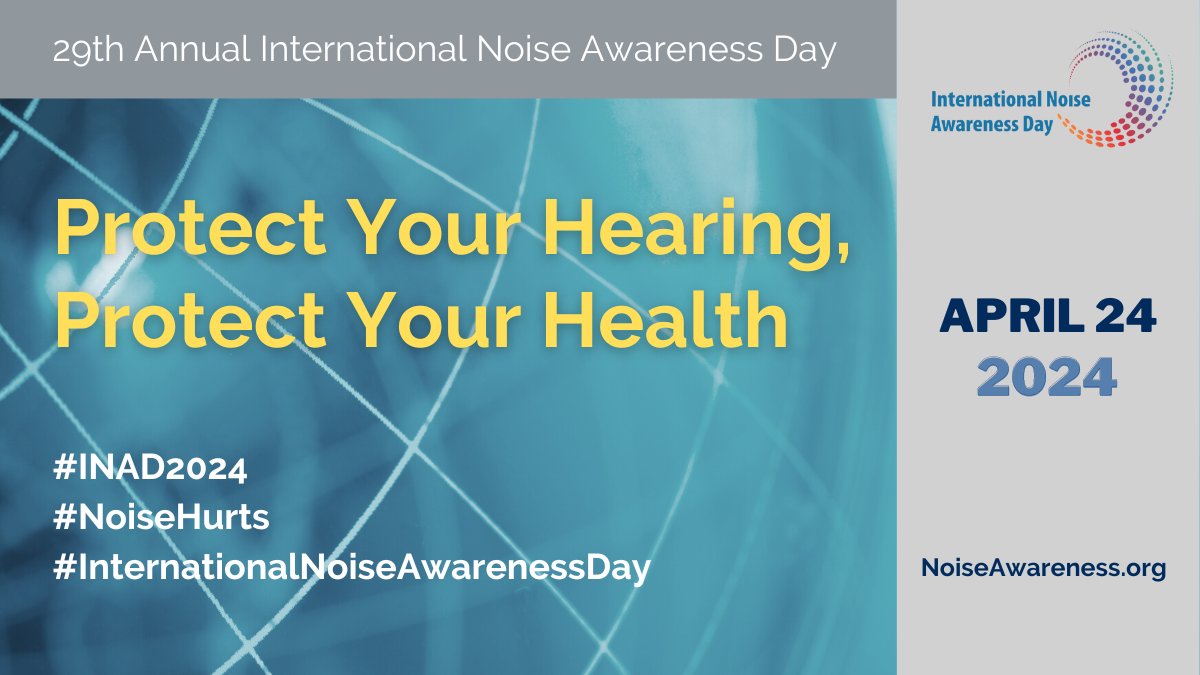 It's International Noise Awareness Day.

How much noise protection do you need to save your hearing? 

chchearing.org/post/hearing-p…

#HearingLoss #NoiseAwarenessDay