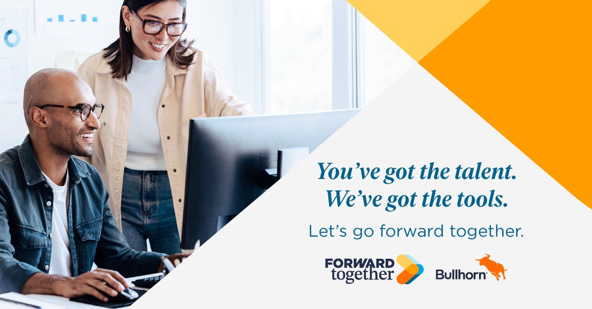 We've got your back so you can get to work. Find out how partnering with Bullhorn can help you move #Forwardtogether. bit.ly/441csFl