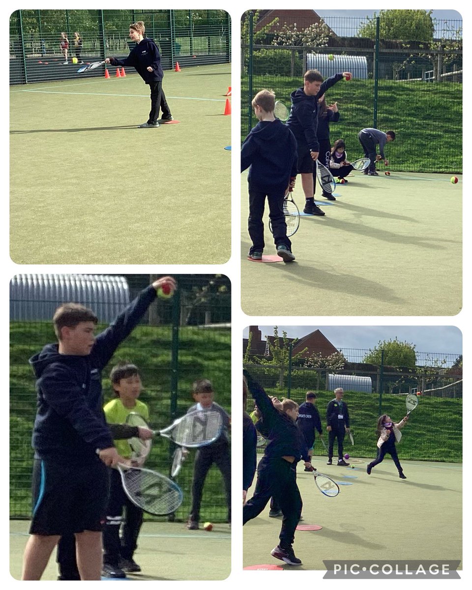 After school clubs 🎾 Working with coaching staff from welbeck Tennis Club #clublinks #volley #serve @YourSchoolGames