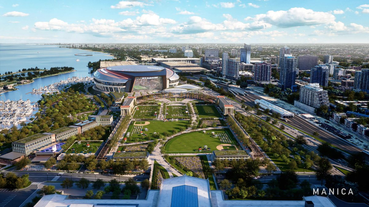 The Chicago Bears just officially introduced plans for a new $2 billion lakefront stadium. MORE » gofos.co/3JzqcxK