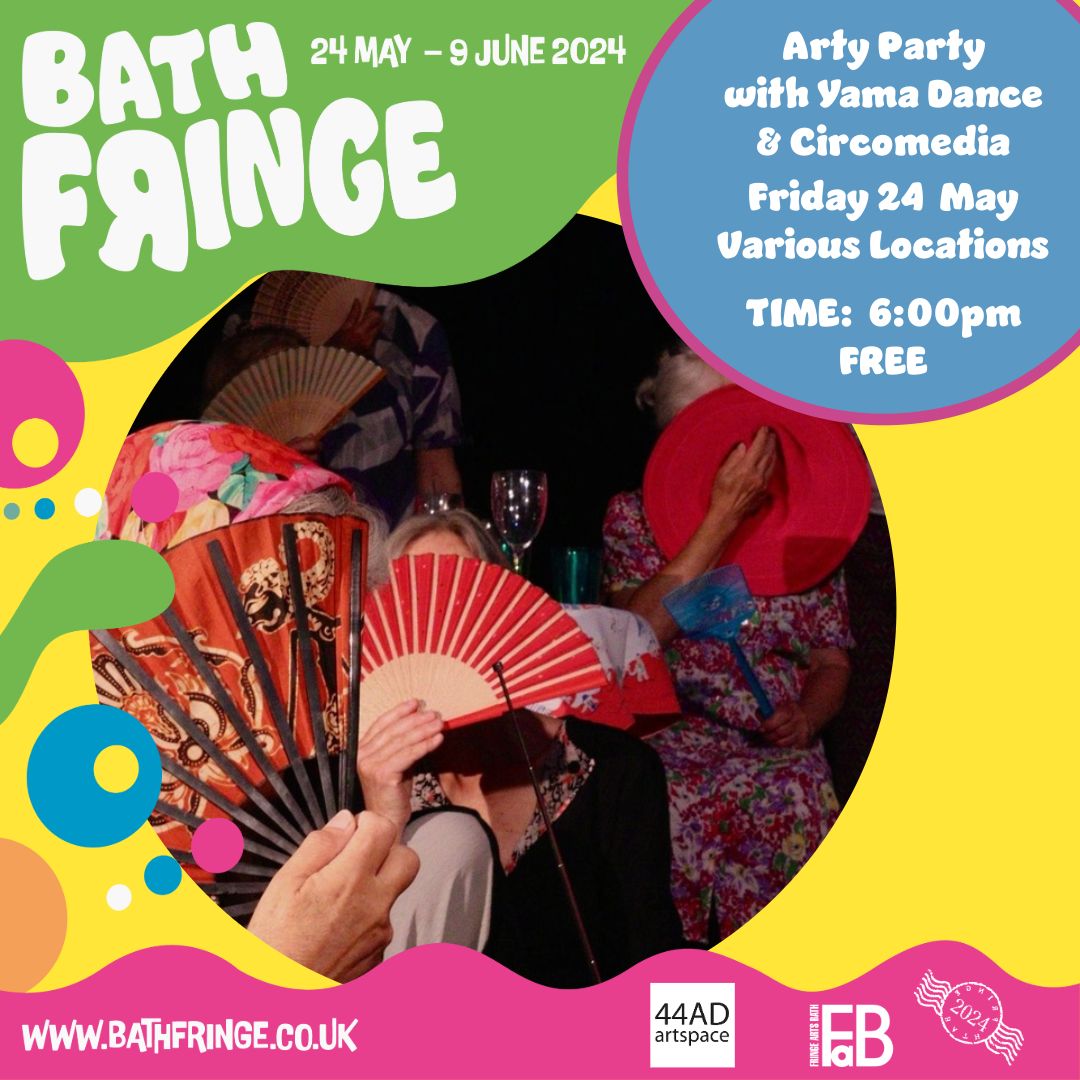 1 MONTH TO GO! Fringe Arts Bath @FringeArtsBath Openings Night Arty Party with YAMA Dance Company & Circomedia @Circomedia Fri 24 May -6pm Onwards Various venues across the city including @Studio44AD FREE For full details visit: buff.ly/3WeReSK #bathfringe24