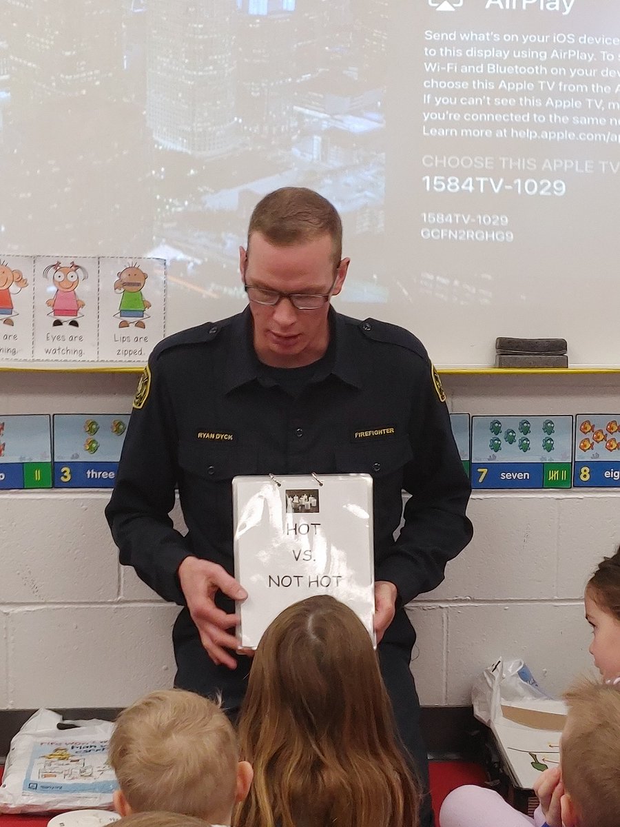 settolearn1's tweet photo. It was so exciting to have a firefighter come to class! We learned about safety, prevention, and saw some of the cool tools firefighters use! Firefighters are heroes! #ccaconnect #rvsd https://t.co/8jEc9uVfv7