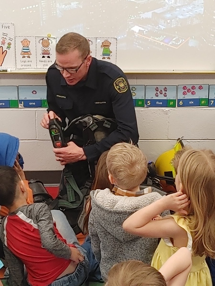 It was so exciting to have a firefighter come to class! We learned about safety, prevention, and saw some of the cool tools firefighters use! Firefighters are heroes! #ccaconnect #rvsd