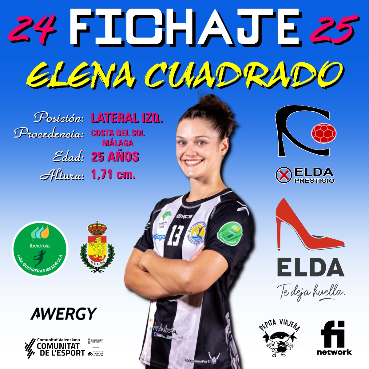 elda_prestigio's tweet photo. 🚨  FICHAJE 24-25 🚨 * ELENA CUADRADO *

🤝 Anunciamos el segundo fichaje para la próxima temporada, se trata de la primera línea internacional palentina ELENA CUADRADO SÁNCHEZ.

🤩🦁 Bienvenida @ElenaCuadrado13 , ya eres una leona más. https://t.co/OmBvJrIEhc