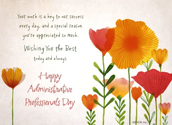 Join the District office in saying Happy Administrative Professionals Day! We appreciate everything you do for the students and staff in our schools! We hope you have a great day!