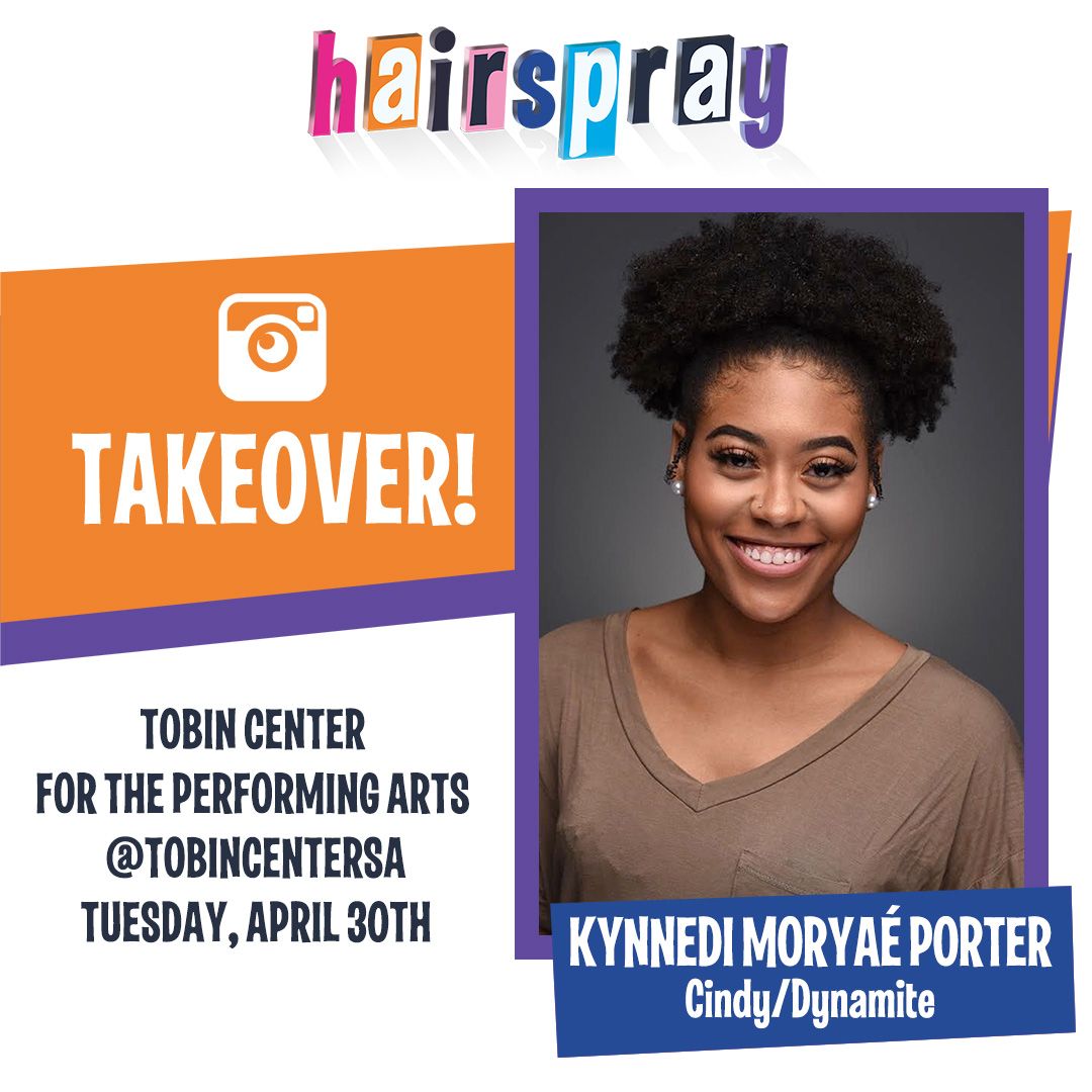 Follow Kynnedi (Cindy/Dynamite) when she takes over the Tobin Center for the Performing Arts IG account. She'll introduce you to fellow cast members and show you all the exciting BTS that happens as we open the show in a new venue. Come follow the fun!