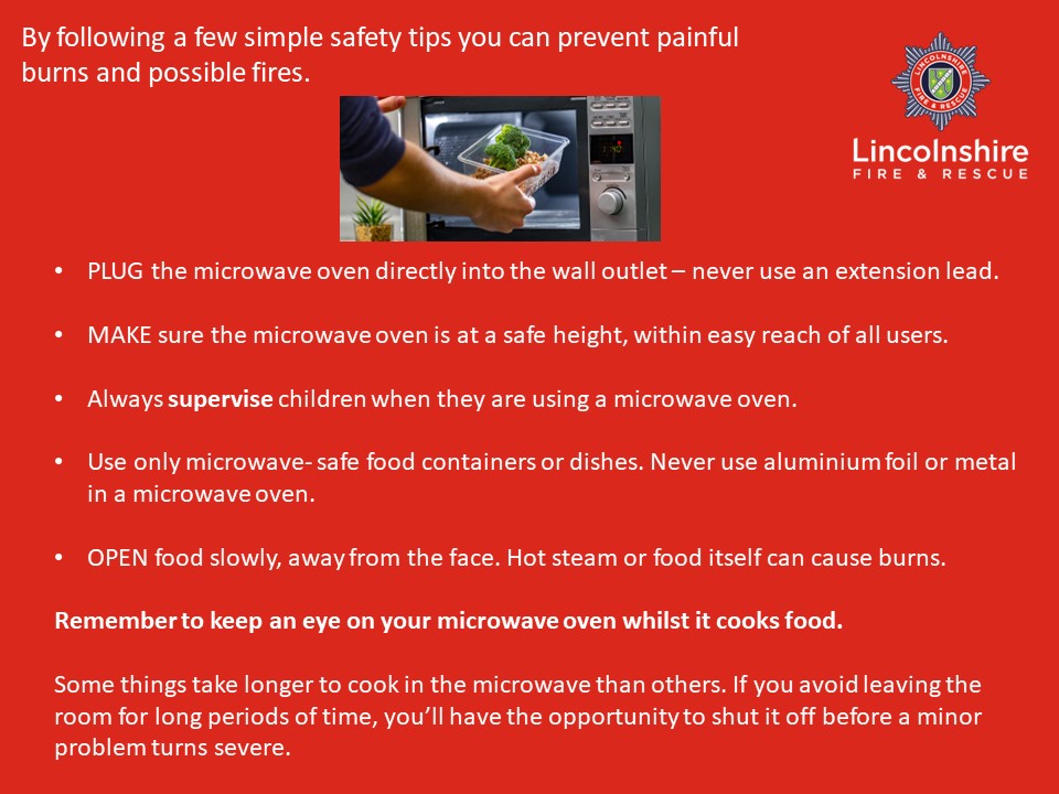 With busy lives, families rely on the microwave oven as a quick way to heat up a meal, warm up a drink or defrost dinner. While the convenience of the microwave oven is something we take for granted, safety should not be.