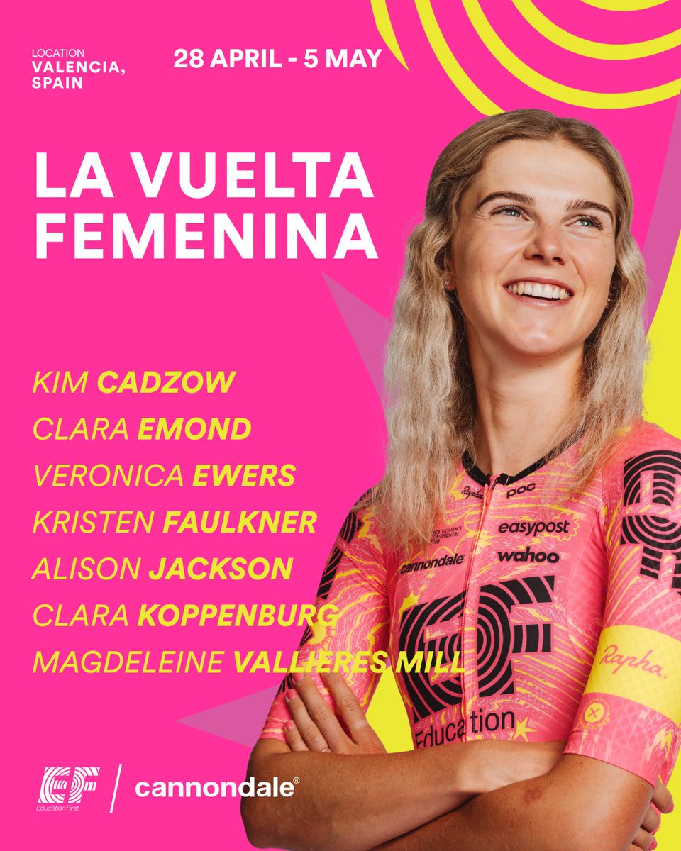 It's our FIRST grand tour of the season and we couldn't be more excited 🤩

Hear from our riders about their goals and expectations: efprocycling.com/racing/venga-i…