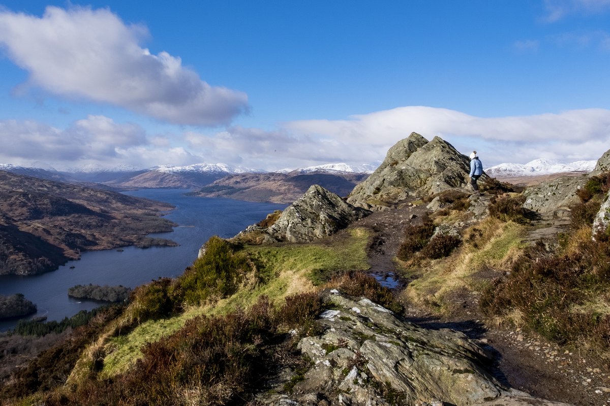 If you're feeling energetic, how about a 'wee' climb to the top of Ben A'an in The Trossachs?  Only 461m high it's a relatively easy climb and the views are simply stunning.
Plan your trip gallustoursscotland.com

#visitscotland #scotland @wayfaringkiwi @Madaboutravel