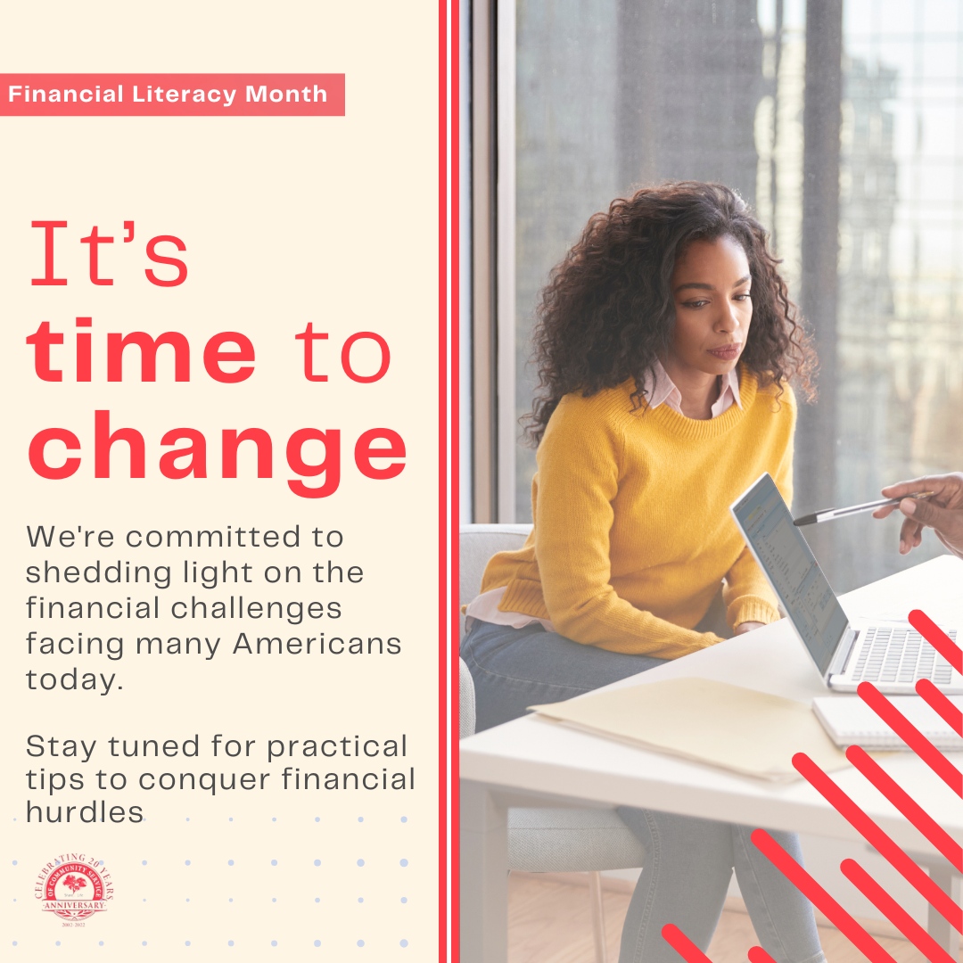April is Financial Literacy Month 📚💡. With 78% of Americans living paycheck to paycheck and record-high debt levels, it's time to talk money management. This month, we'll share tips to help you tackle debt and save smarter. Stay tuned! #FinancialLiteracyMonth #MoneyMatters