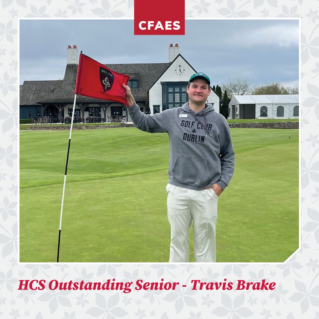 Ohio State Horticulture and Crop Science (@osu_hortcropsci) on Twitter photo Shoutout to Travis Brake for receiving the HCS #OutstandingSenior Award! Travis was selected for demonstrating academic excellence & being highly engaged in activities + service as an undergrad majoring in Professional Golf Management (<a href="/OhioStatePGM/">Ohio State University Professional Golf Management</a>)! 🏆 🎓 Shoutout to Travis Brake for receiving the HCS #OutstandingSenior Award! Travis was selected for demonstrating academic excellence & being highly engaged in activities + service as an undergrad majoring in Professional Golf Management (<a href="/OhioStatePGM/">Ohio State University Professional Golf Management</a>)! 🏆 🎓