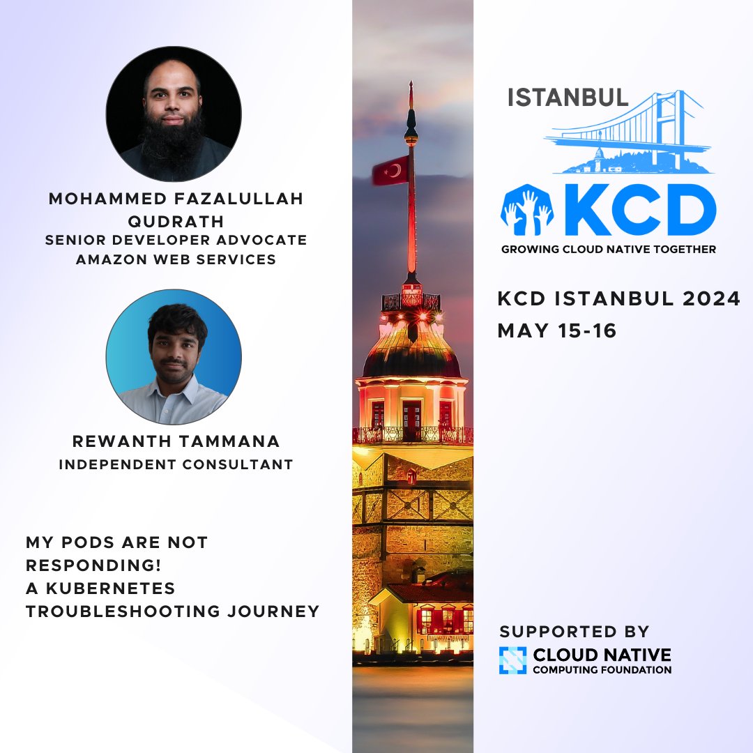 🎙New Speaker Alert for KCD Istanbul!

Facing unresponsive pods in your Kubernetes cluster? Don't panic!

Join Mohammed (@_cloudranger) from AWS and Rewanth (@rewanthtammana) at KCD Istanbul for a practical troubleshooting journey.

#KCDIstanbul #CNCF #SpeakerAnnouncement