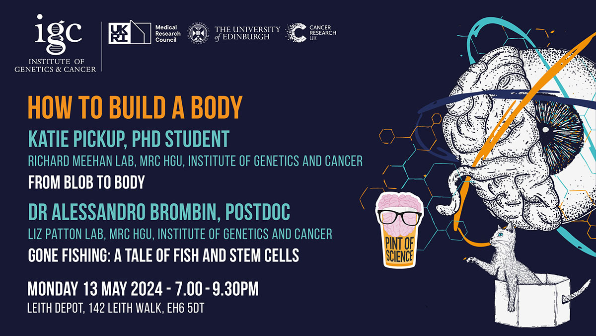 Now excited to try out new tips and tricks (and maybe even jokes 😅) with my <a href="/pintofscience/">Pint of Science UK</a> talk next month! Come and see @Alex_Brombin and I talk about development at Leith Depot on 13th May #pint24 🍺 

Tickets ➡️pintofscience.co.uk/event/how-to-b…