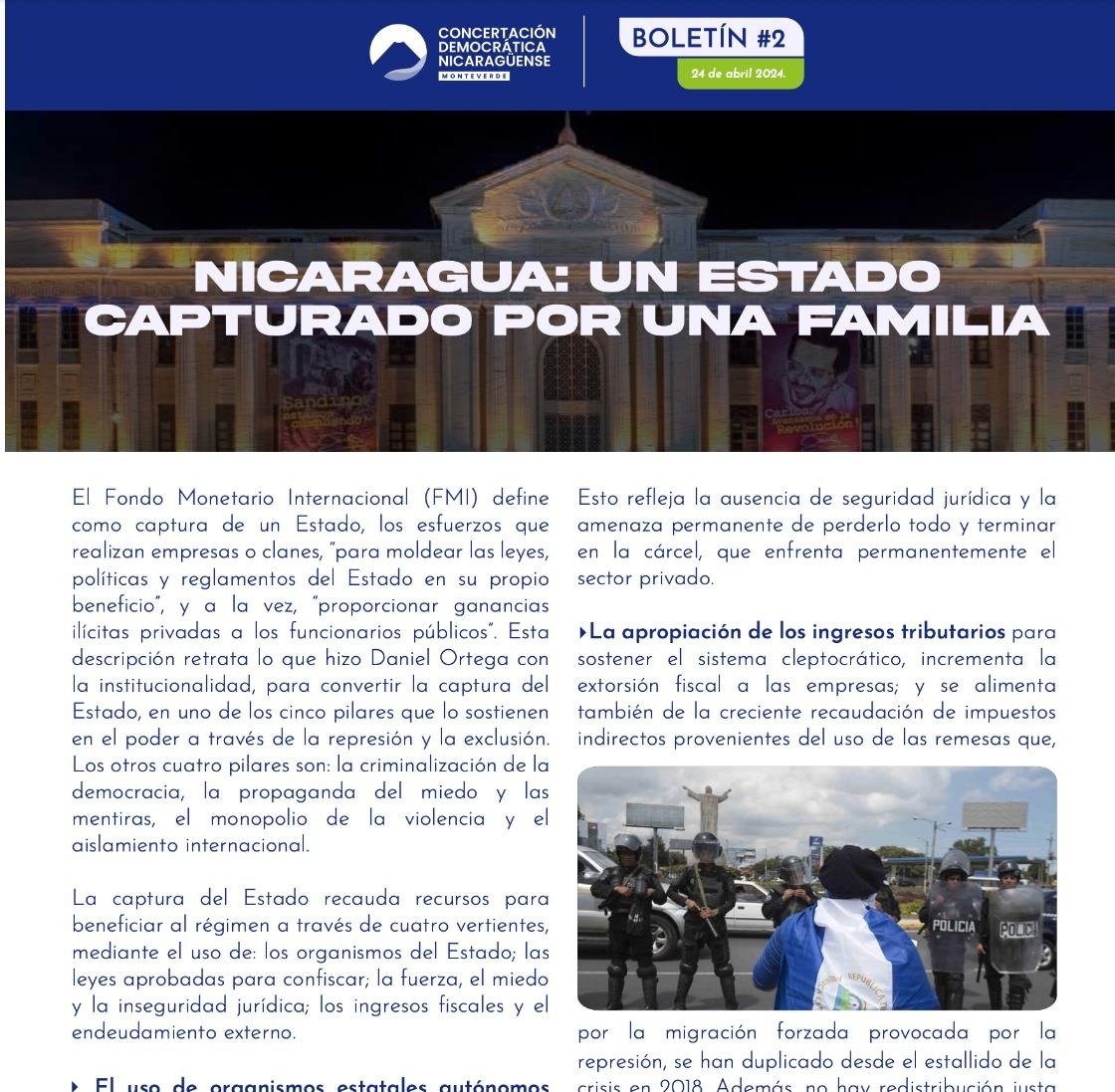 Concertación Democrática Nicaragüense tweet media